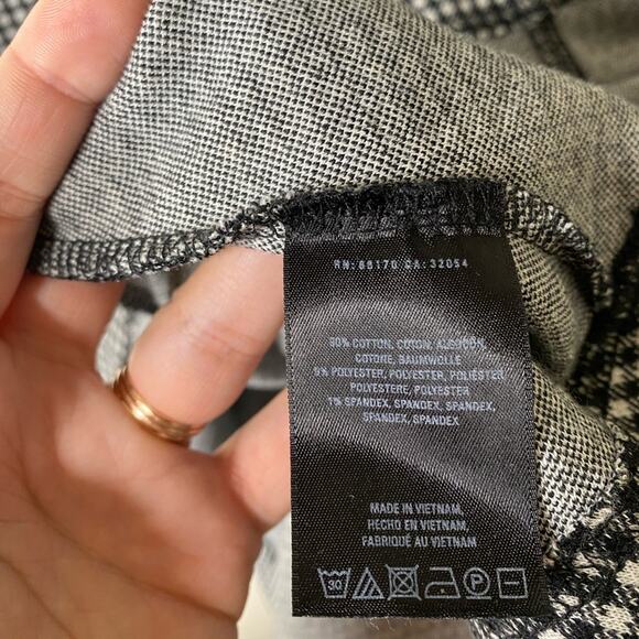 Anthropologie Maeve‎ Collared Gingham Dress Size 8 medium knit pockets midi - Picture 4 of 6